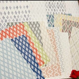 18 Large Multicolor Similar Repeat Patterns/Designs Wallpaper Sample Sheets